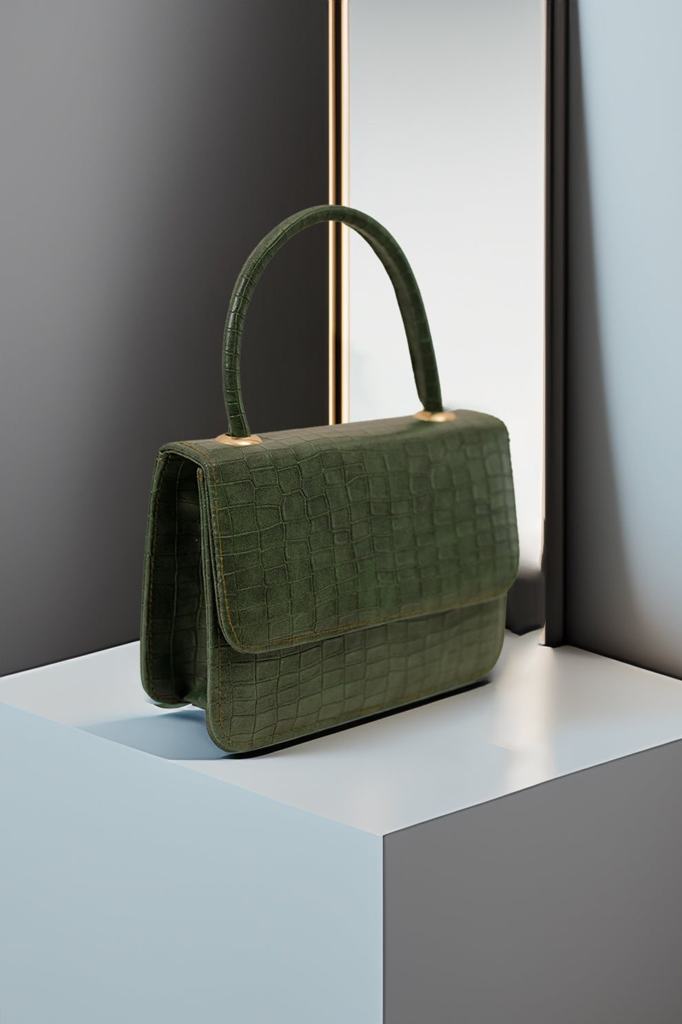 Handbag Croco - Green