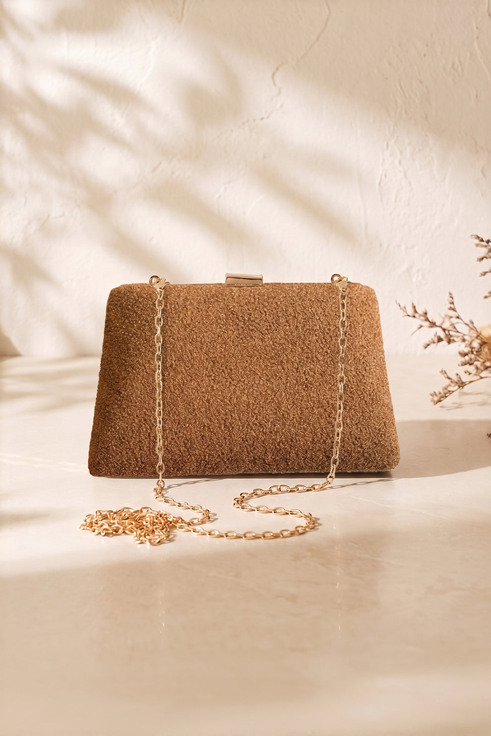 Shoporiya Clutch Sera - Nude Brown
