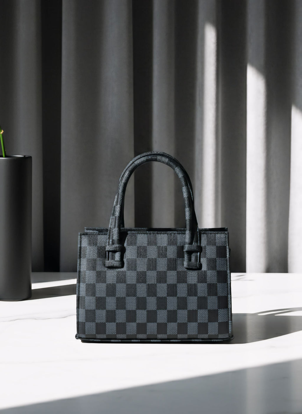 HandBag Mini Checkered - Black