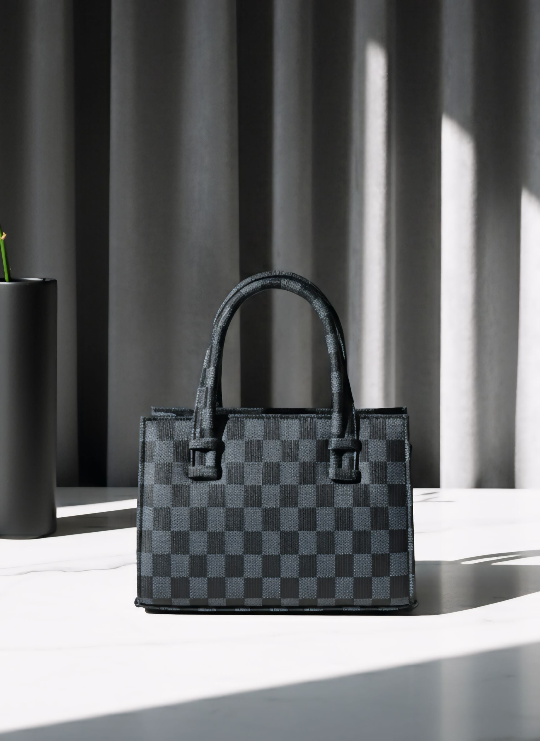 HandBag Mini Checkered - Black