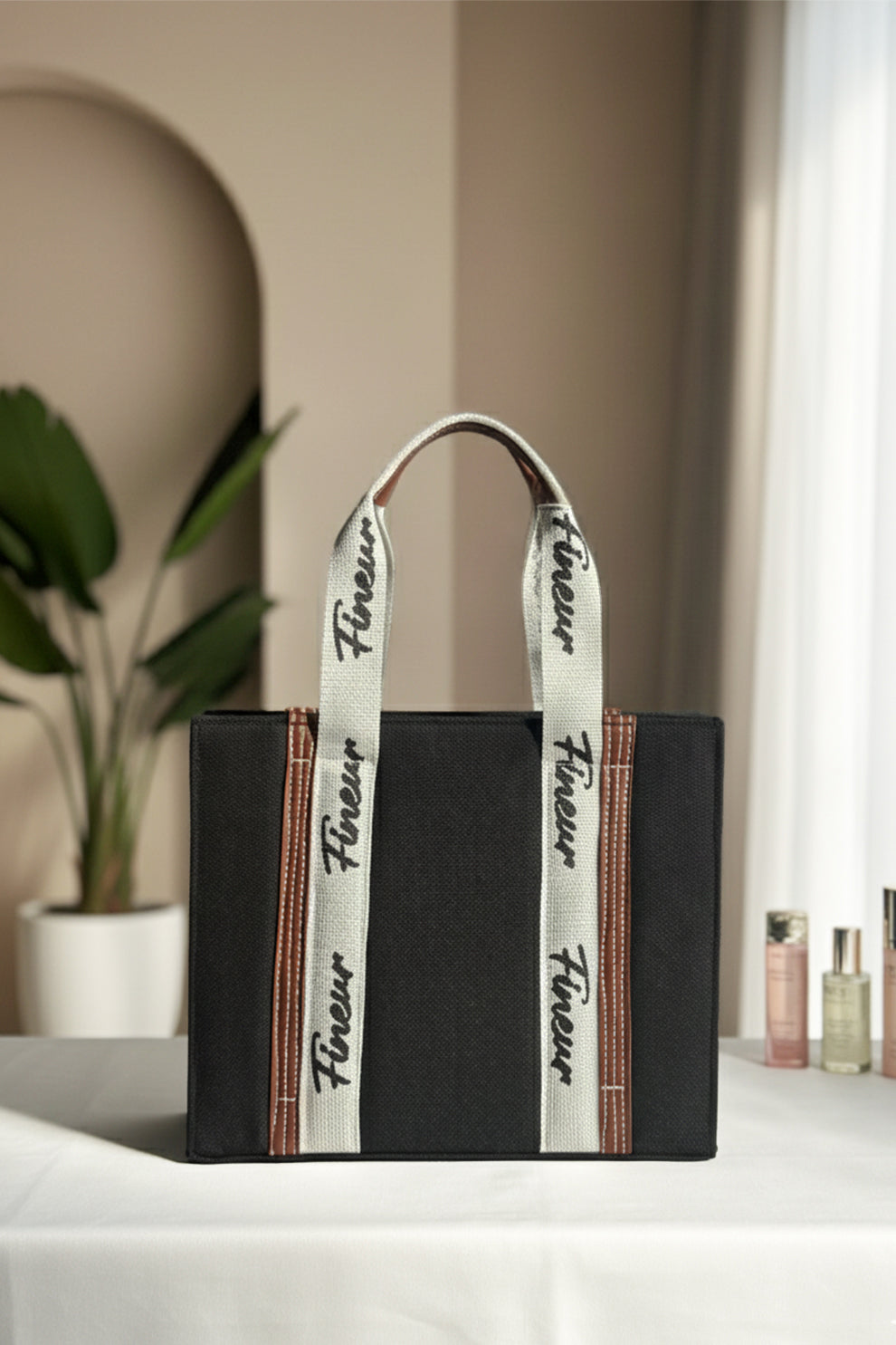 Canvas Modern Muse Tote - Black