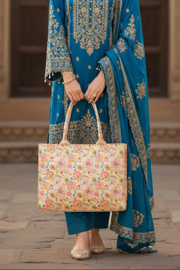 Canvas Tote Bag Petal Haven