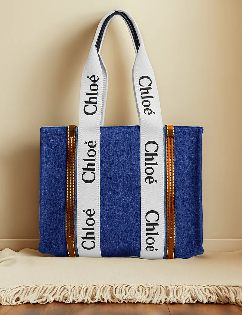 Canvas Modern Muse Tote - Blue