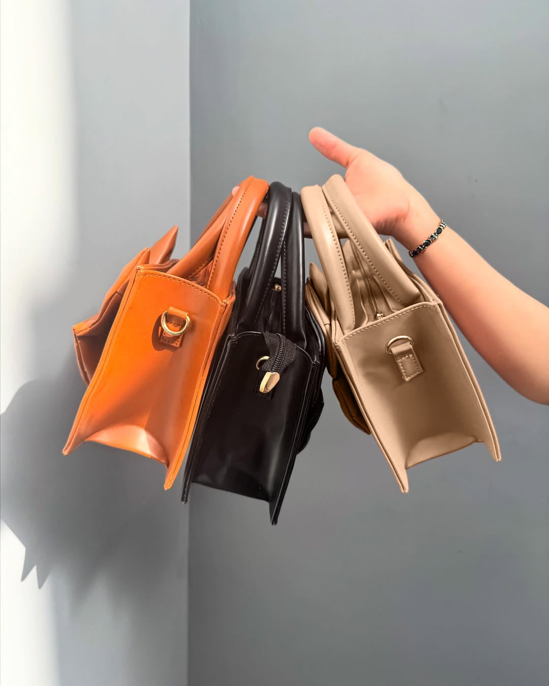 HandBag Gloss Bow - Beige