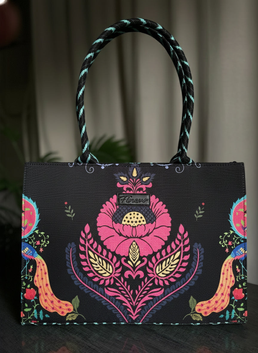 Canvas Tote Festive Bloom