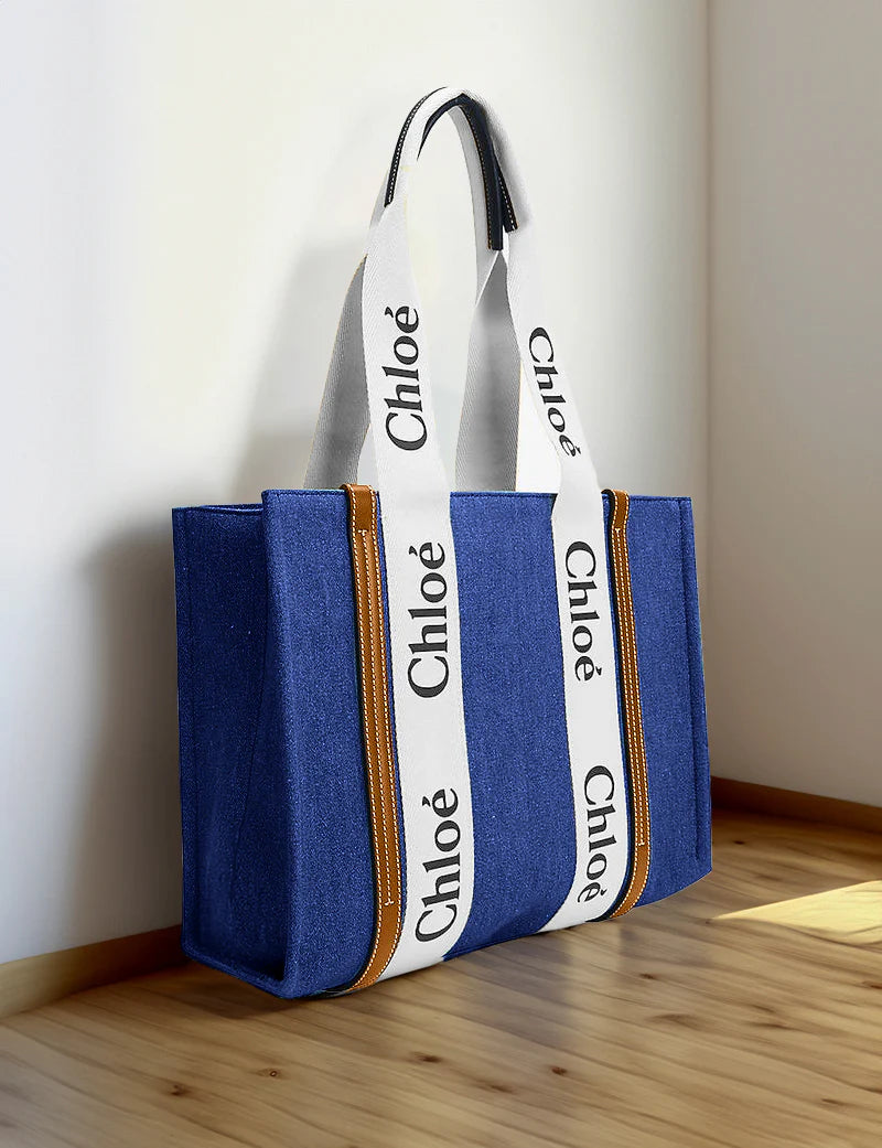 Canvas Modern Muse Tote - Blue