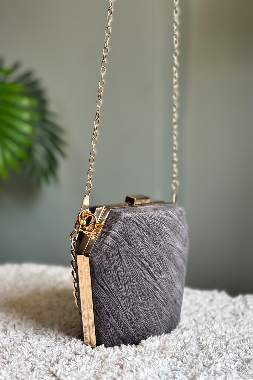 Shoporiya Clutch Diamond - Charcoal Grey