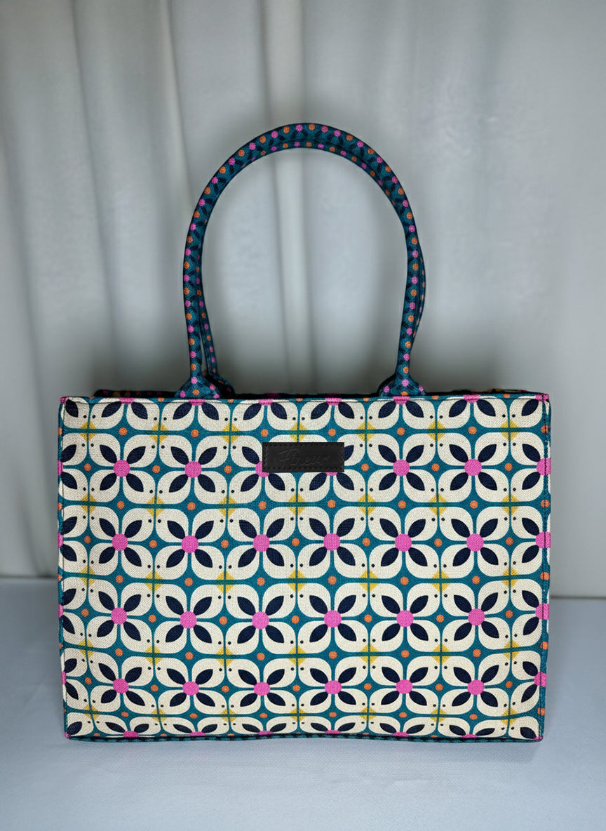 Canvas Tote Bag Petal Rush