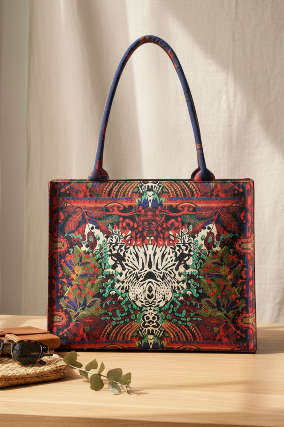 Canvas Tote Tiger Art