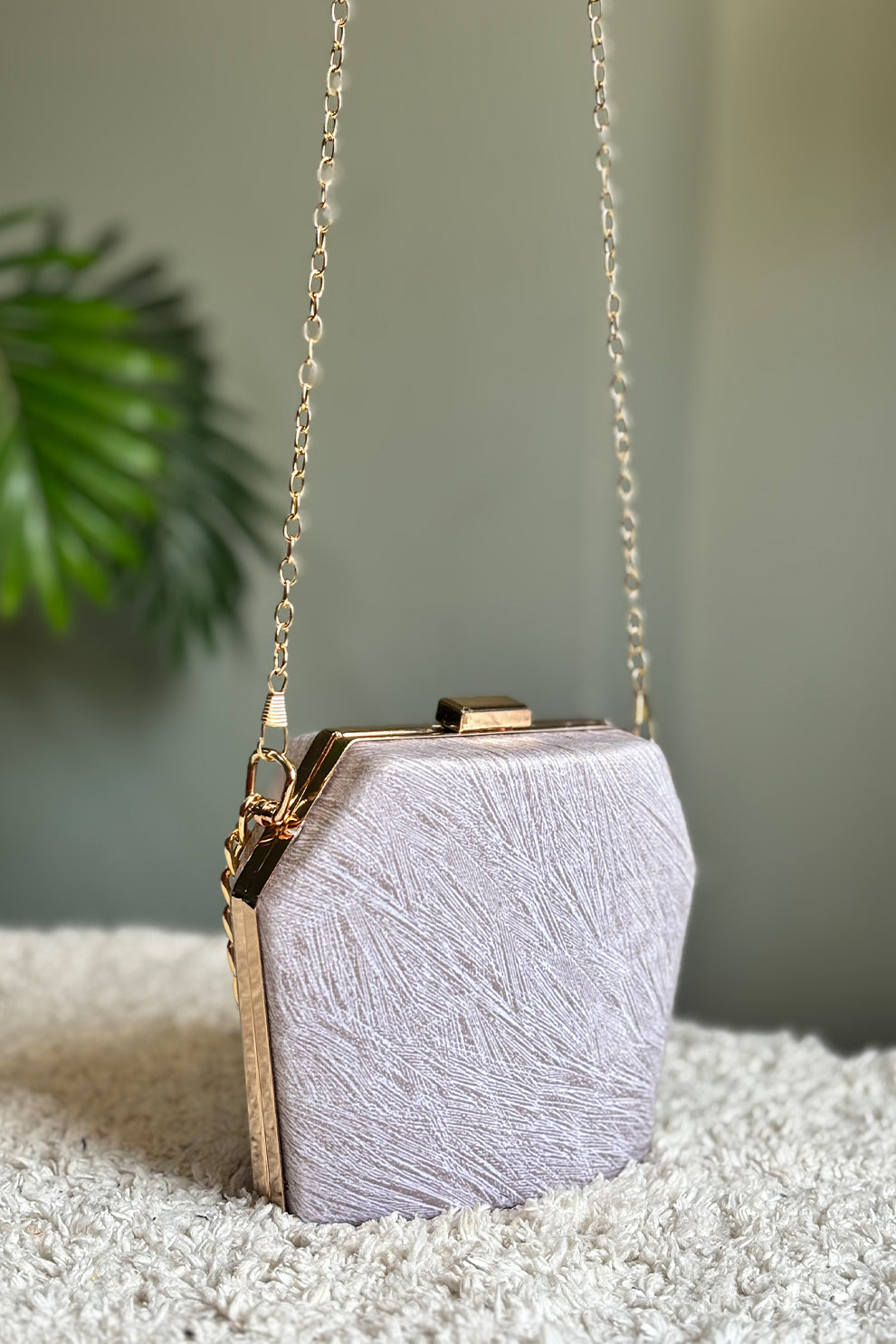 Shoporiya Clutch Diamond - Silver
