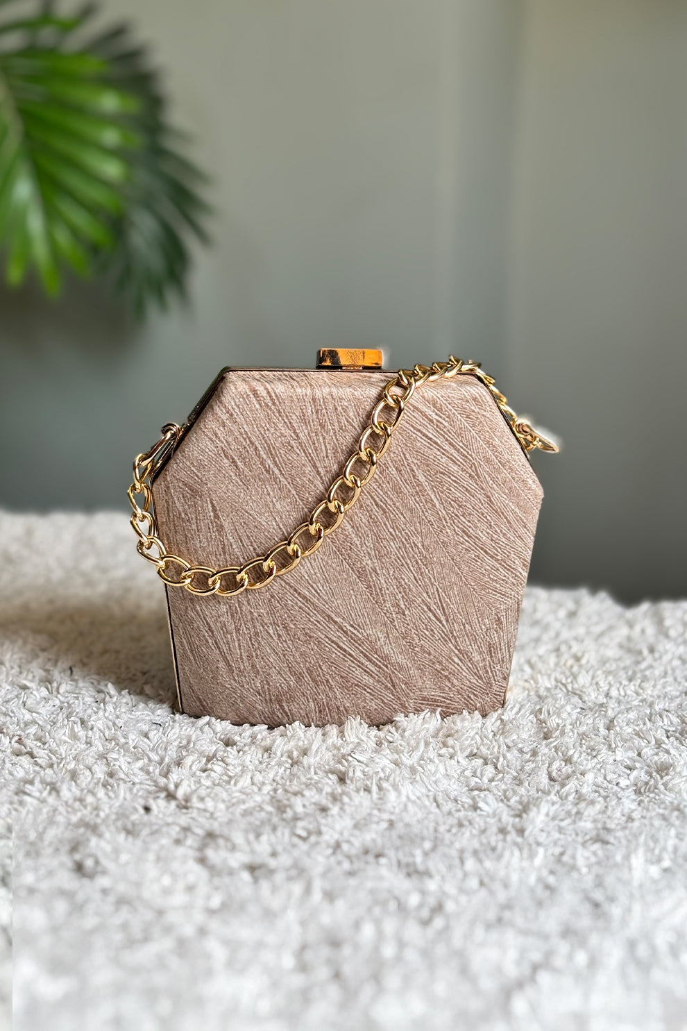 Shoporiya Clutch Diamond - Beige