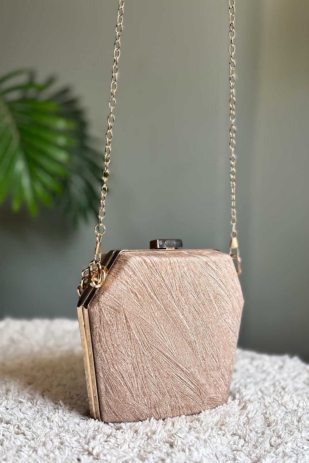 Shoporiya Clutch Diamond - Beige