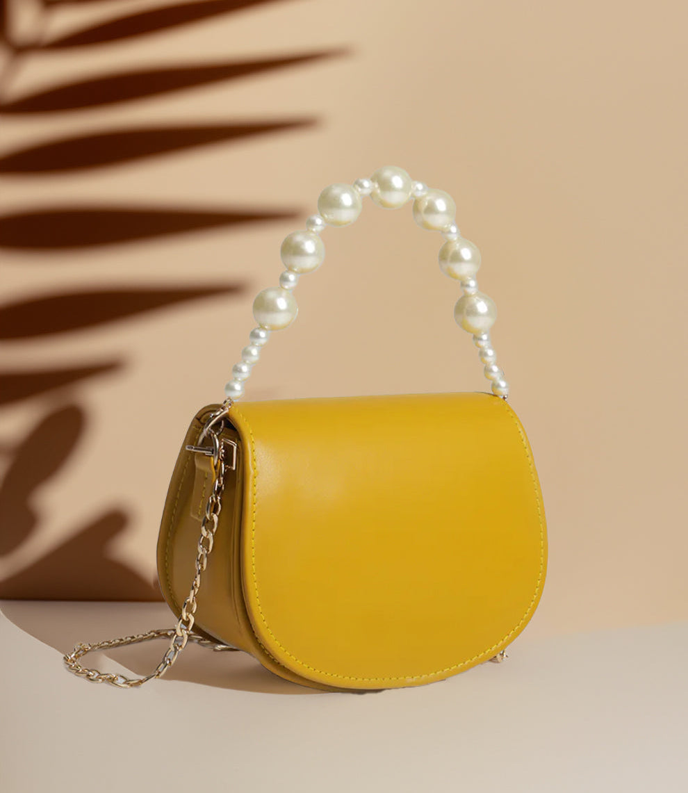 Handbag Midnight Pearl - Mustard