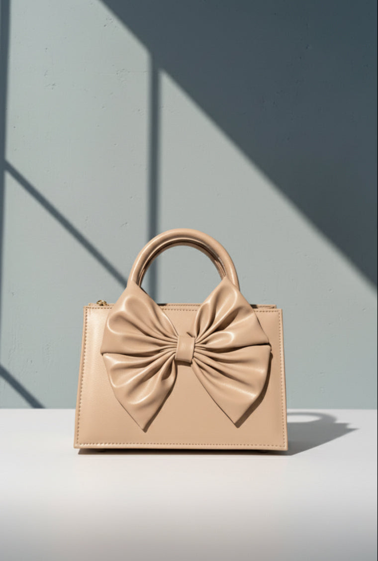 HandBag Gloss Bow - Beige