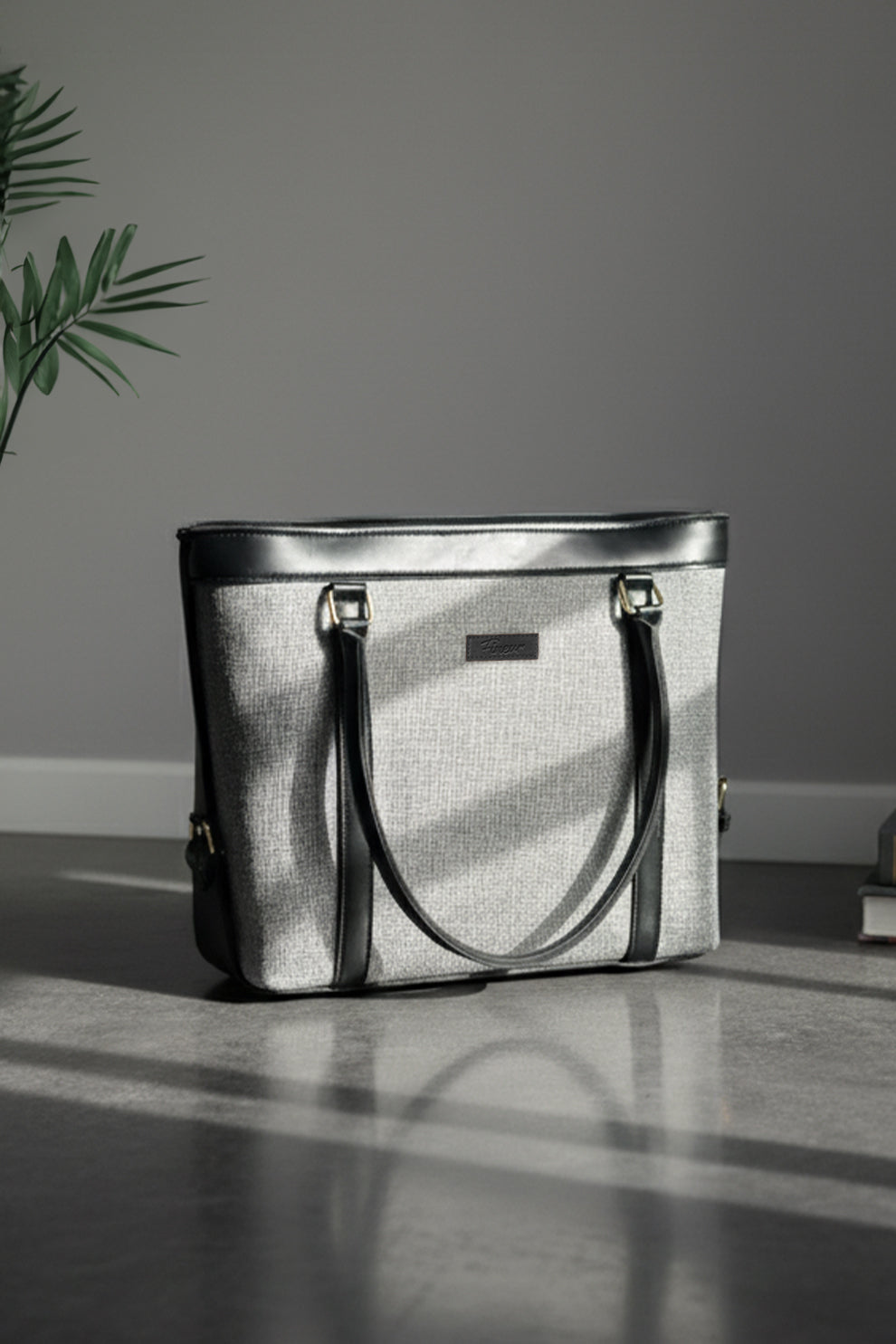 Strap Jute Tote - Black