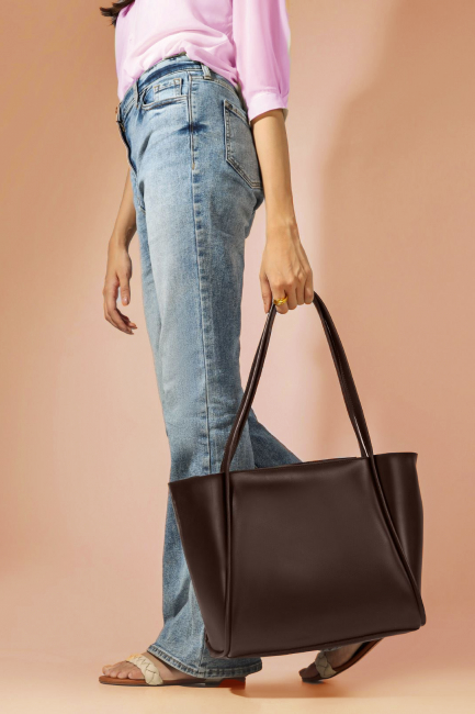 Tote Pyramid - Brown