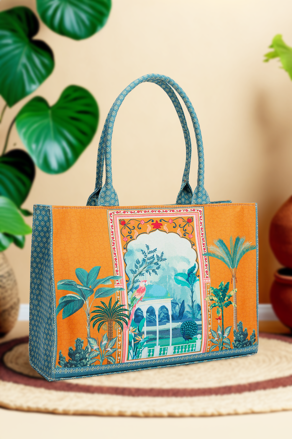 Canvas Tote Tropical Vibes