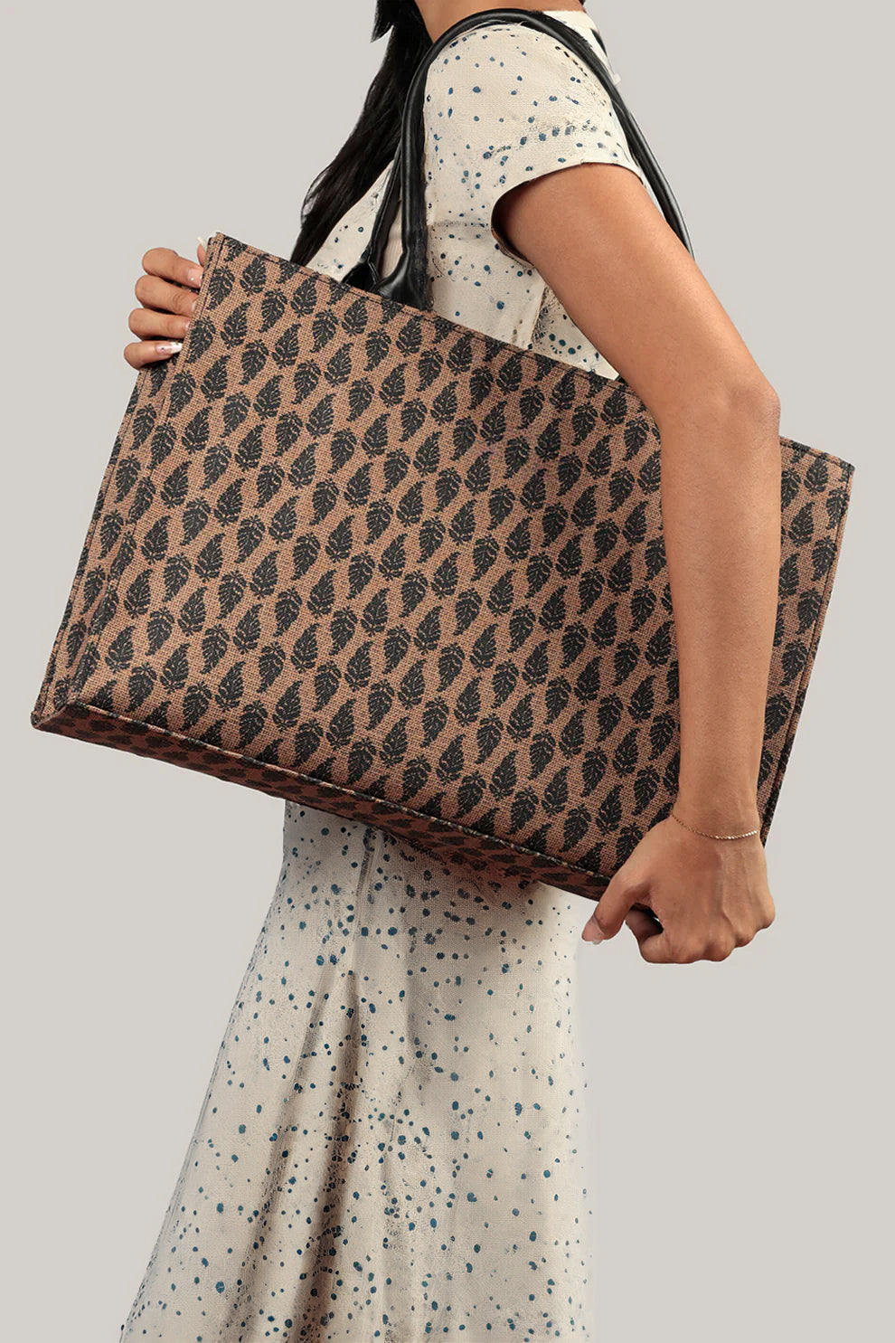 Canvas Tote Premium Handle - Brown