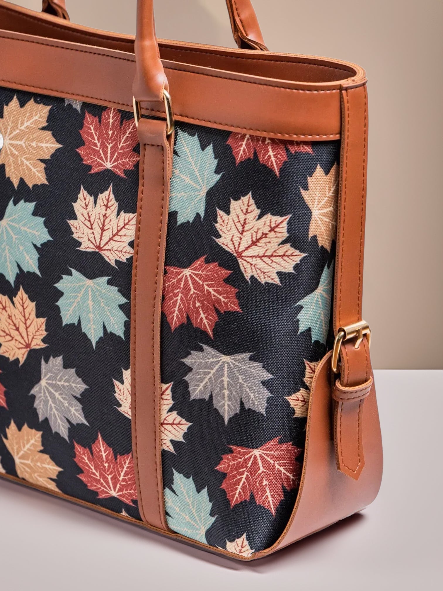 Strap Canvas Tote Bag Autumn Leaf