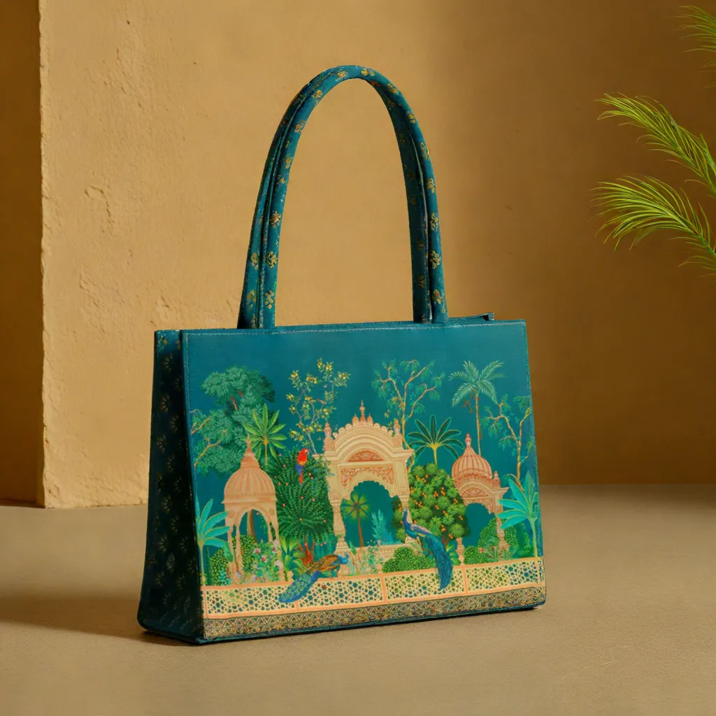 Canvas Tote Peacock
