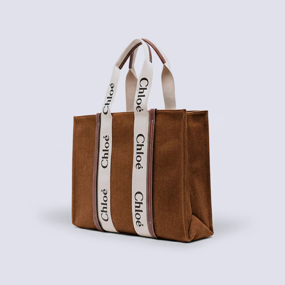 Canvas Modern Muse Tote - Dark Brown