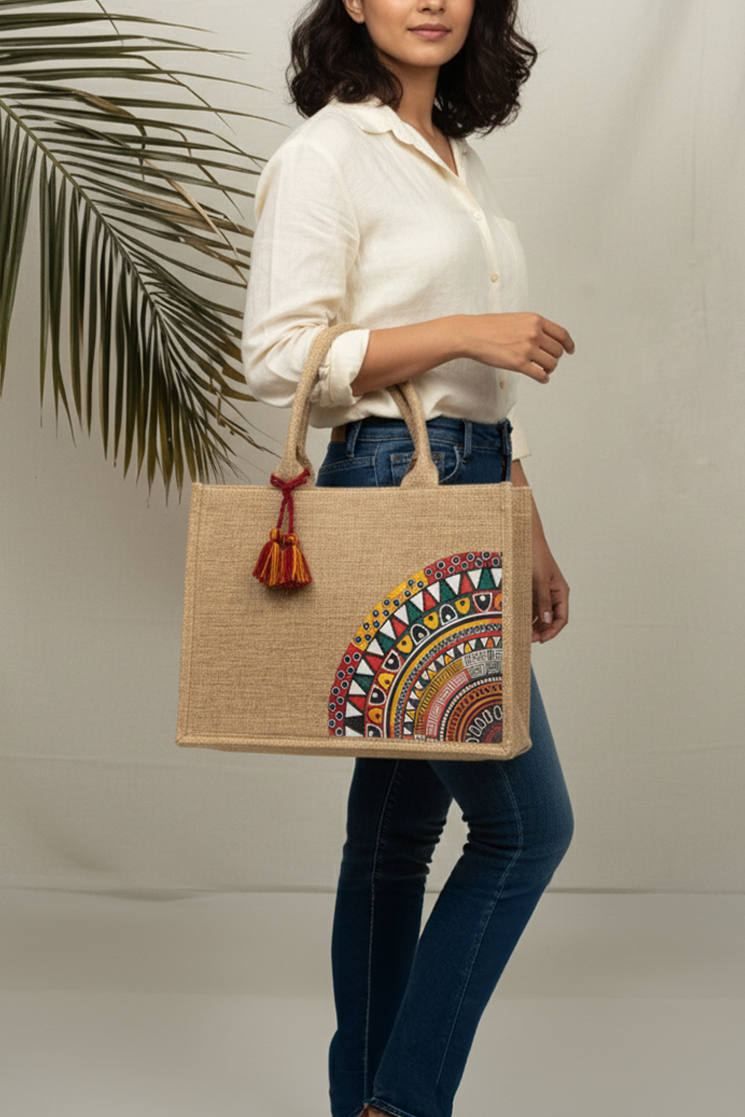 Mini Canvas Tote Desert Bloom