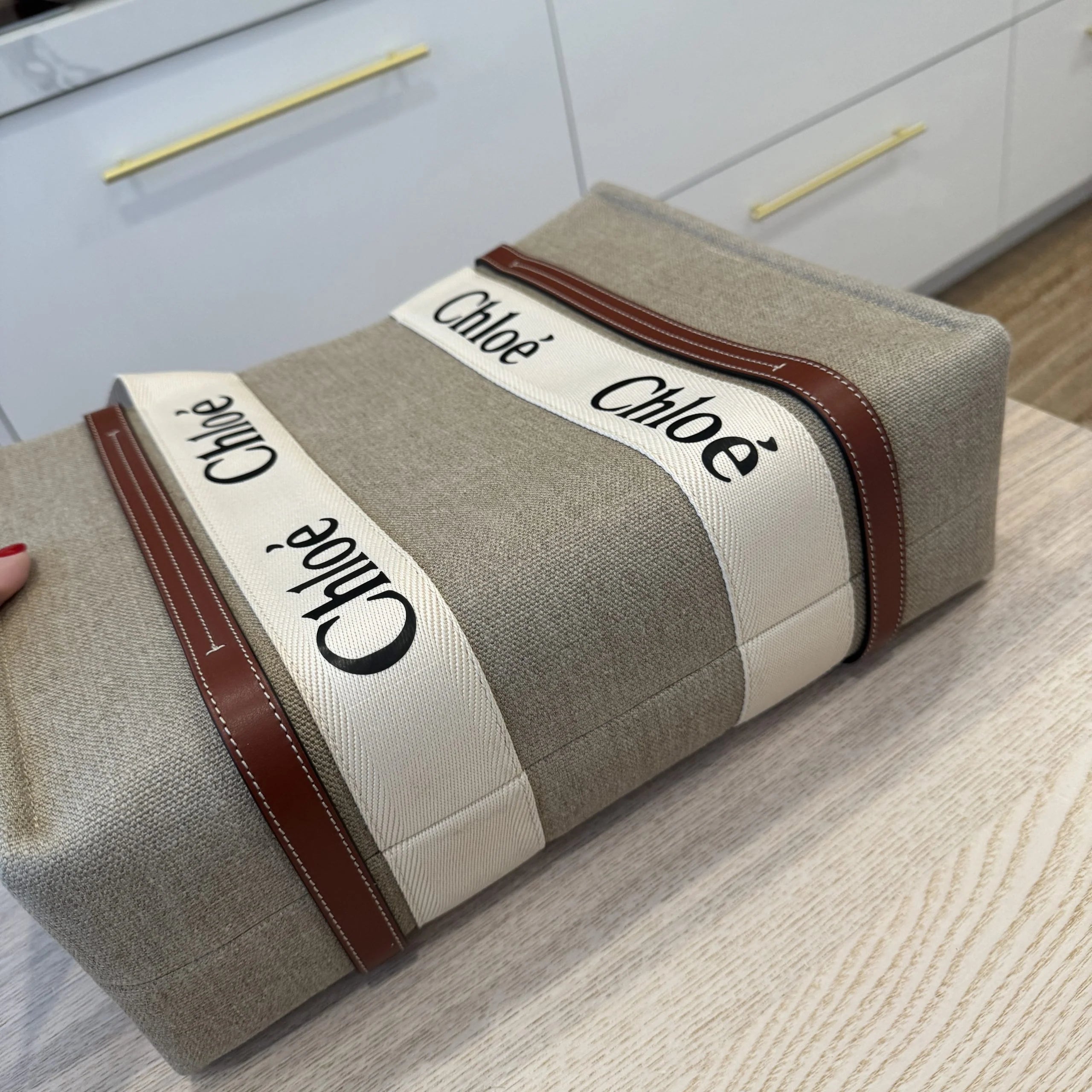 Canvas Modern Muse Tote - Grey