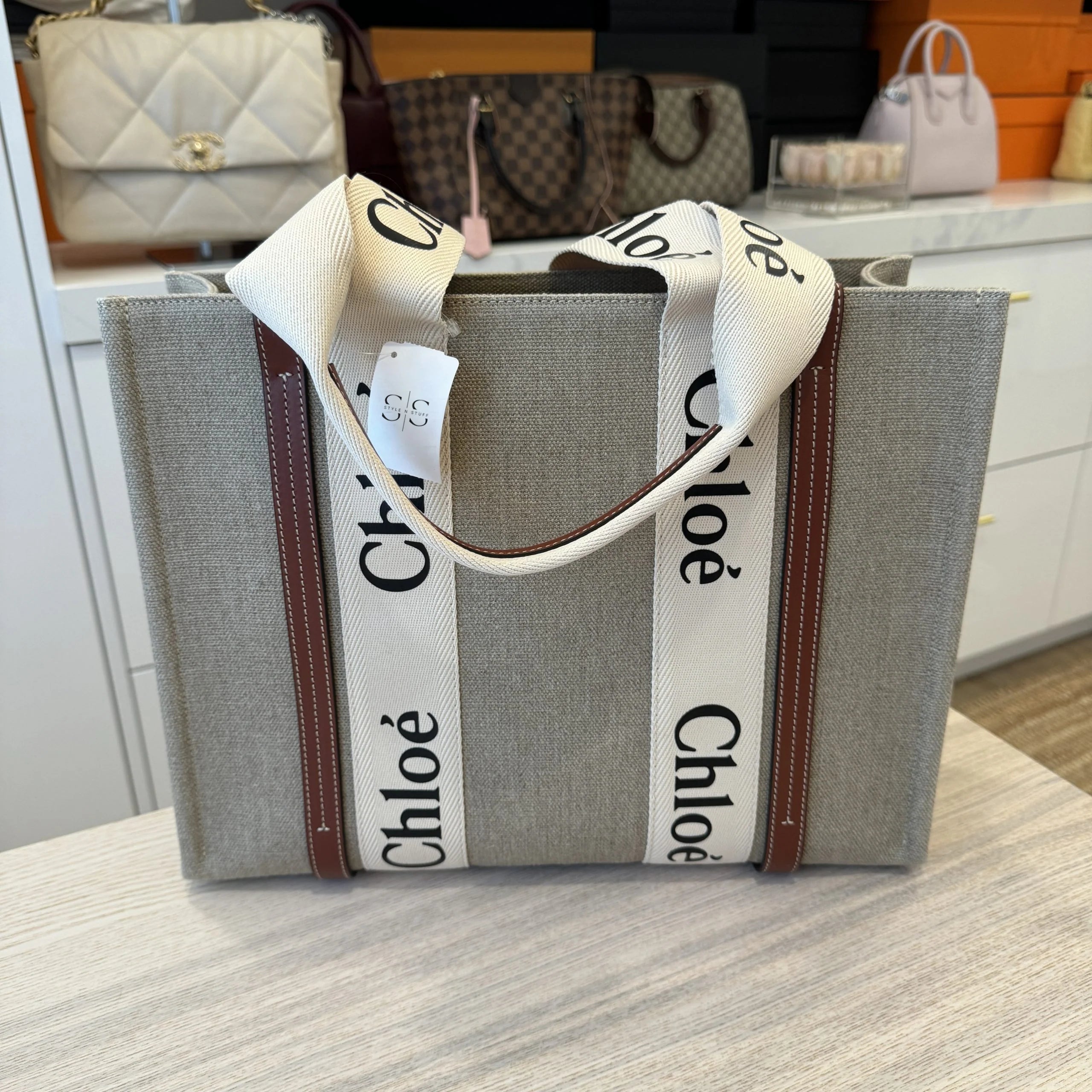 Canvas Modern Muse Tote - Grey
