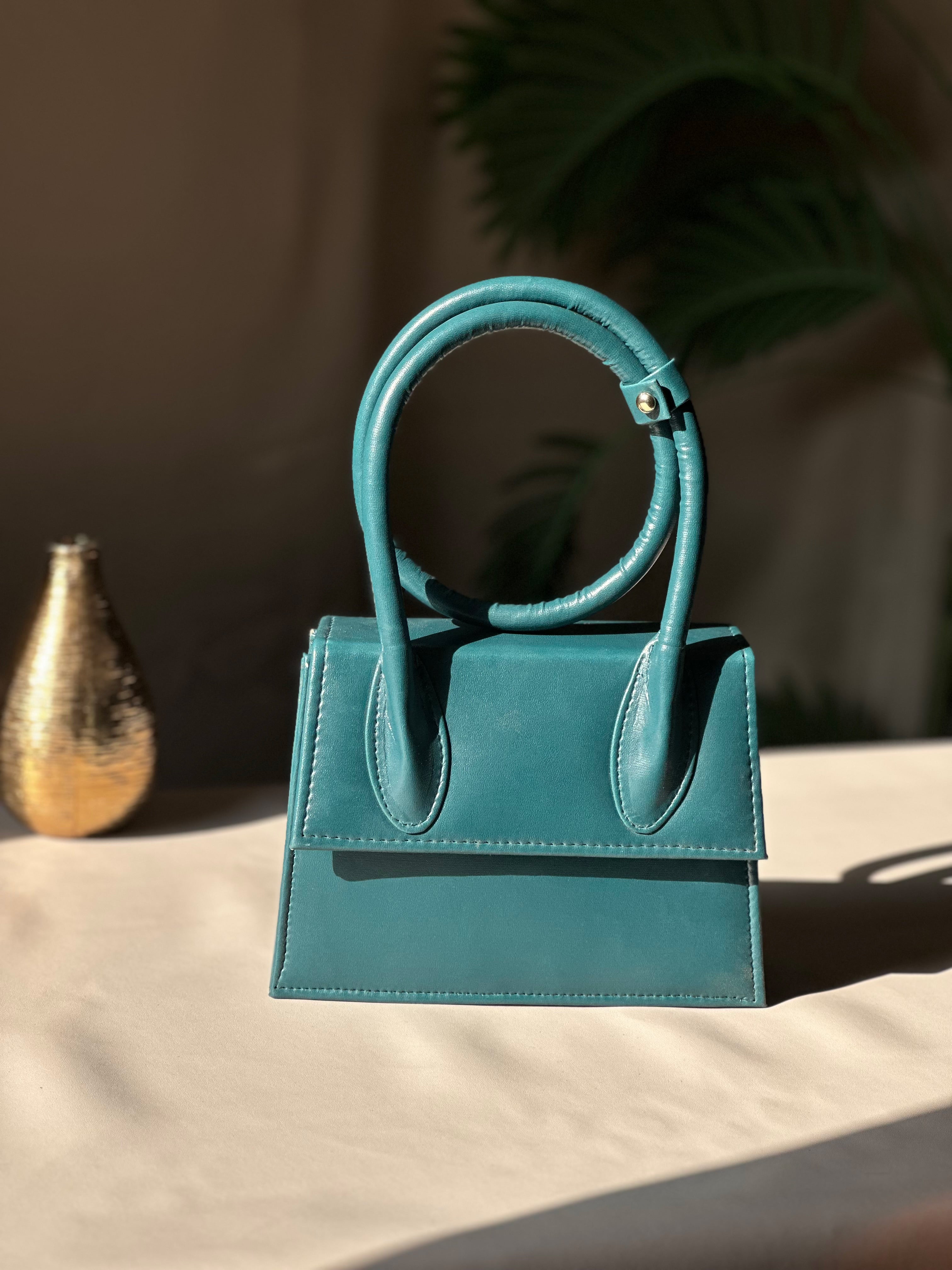 HandBag Jacqumues - Peacock Blue