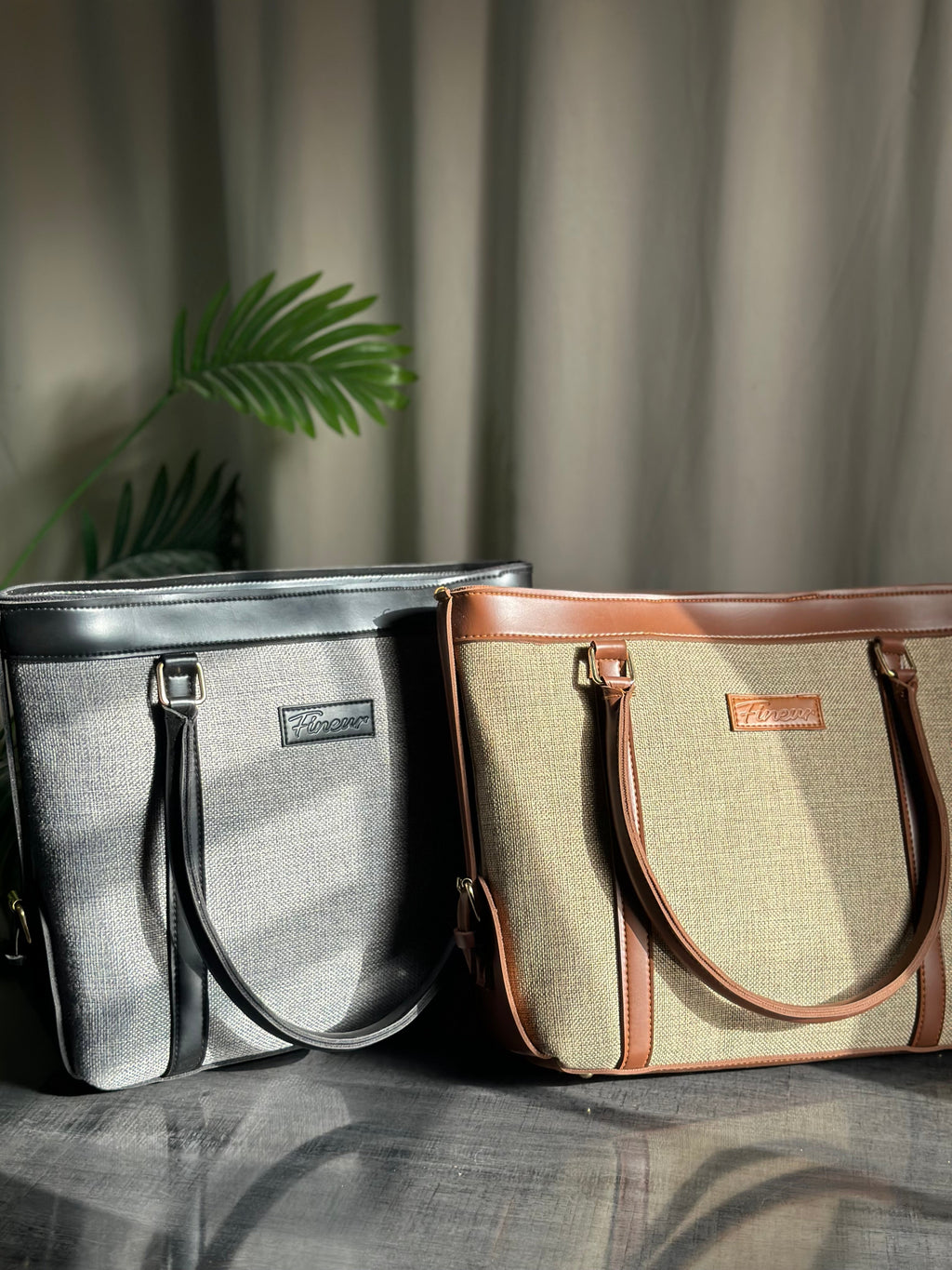 Strap Jute Tote - Black