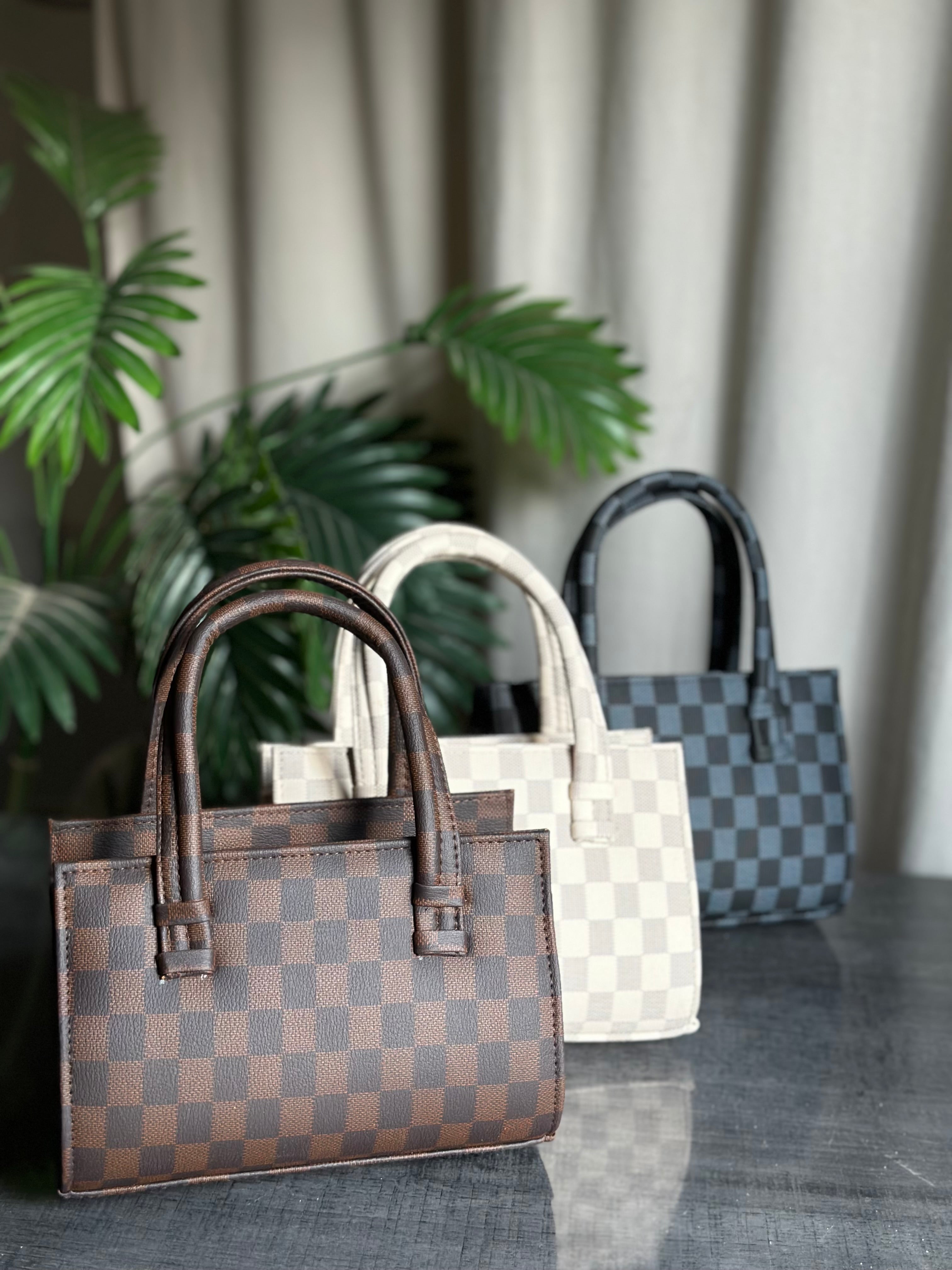 HandBag Mini Checkered - Black