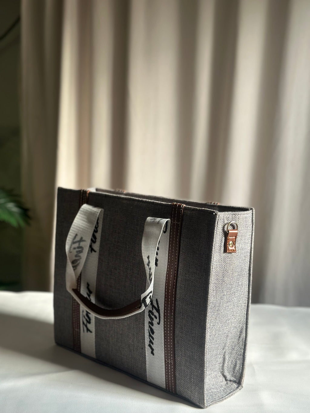 Canvas Modern Muse Tote - Grey