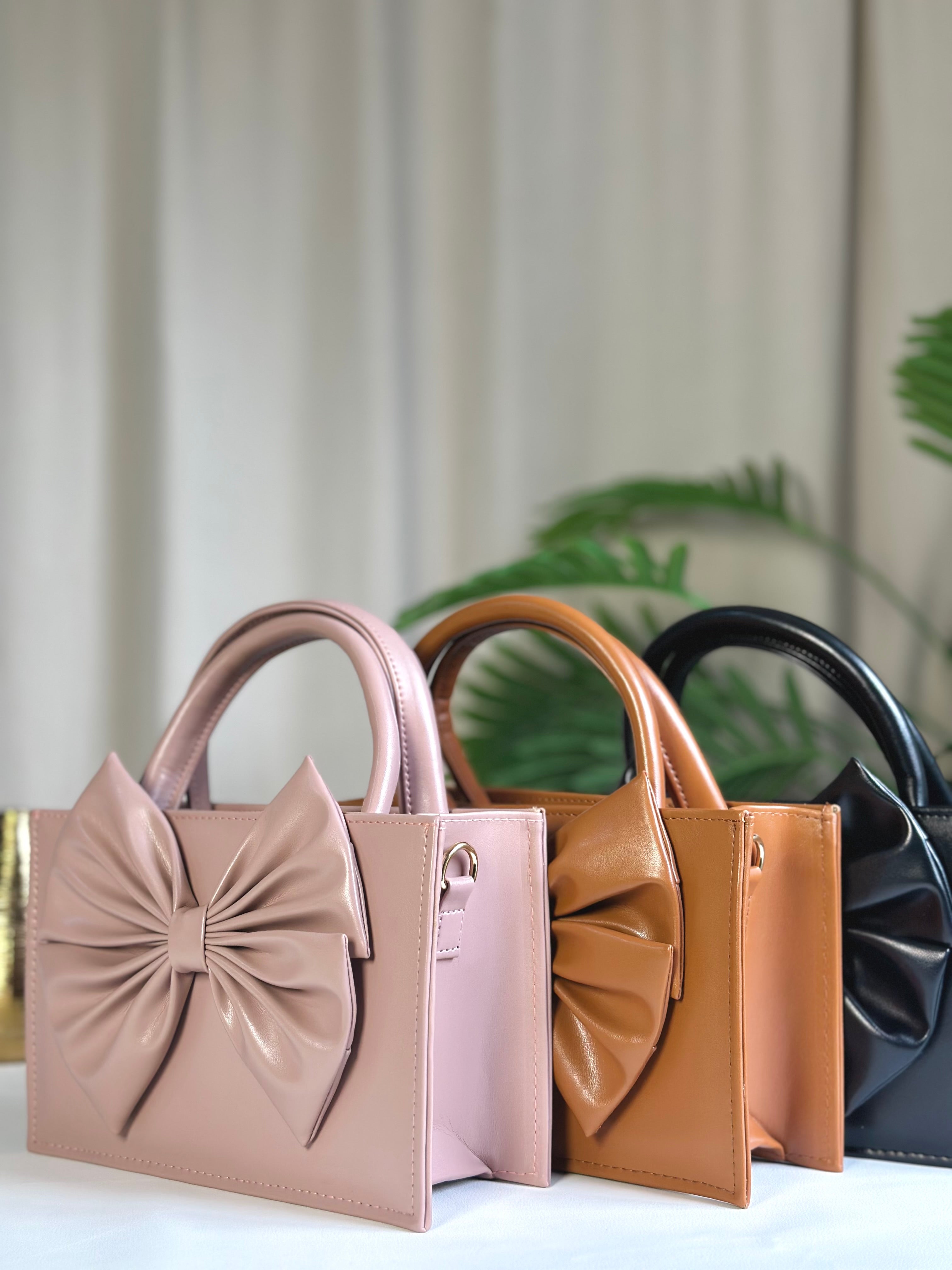 HandBag Gloss Bow - Beige