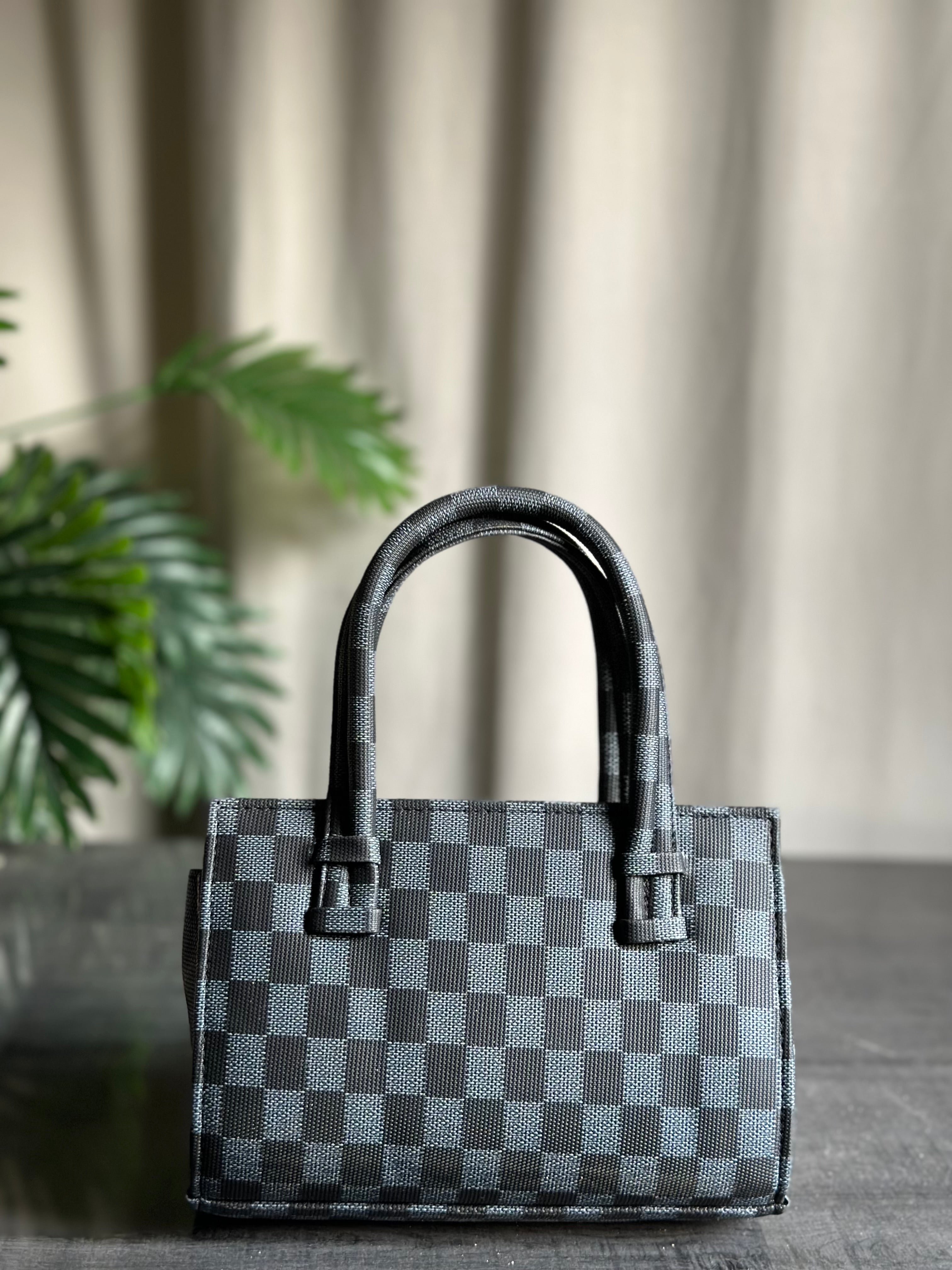 HandBag Mini Checkered - Black