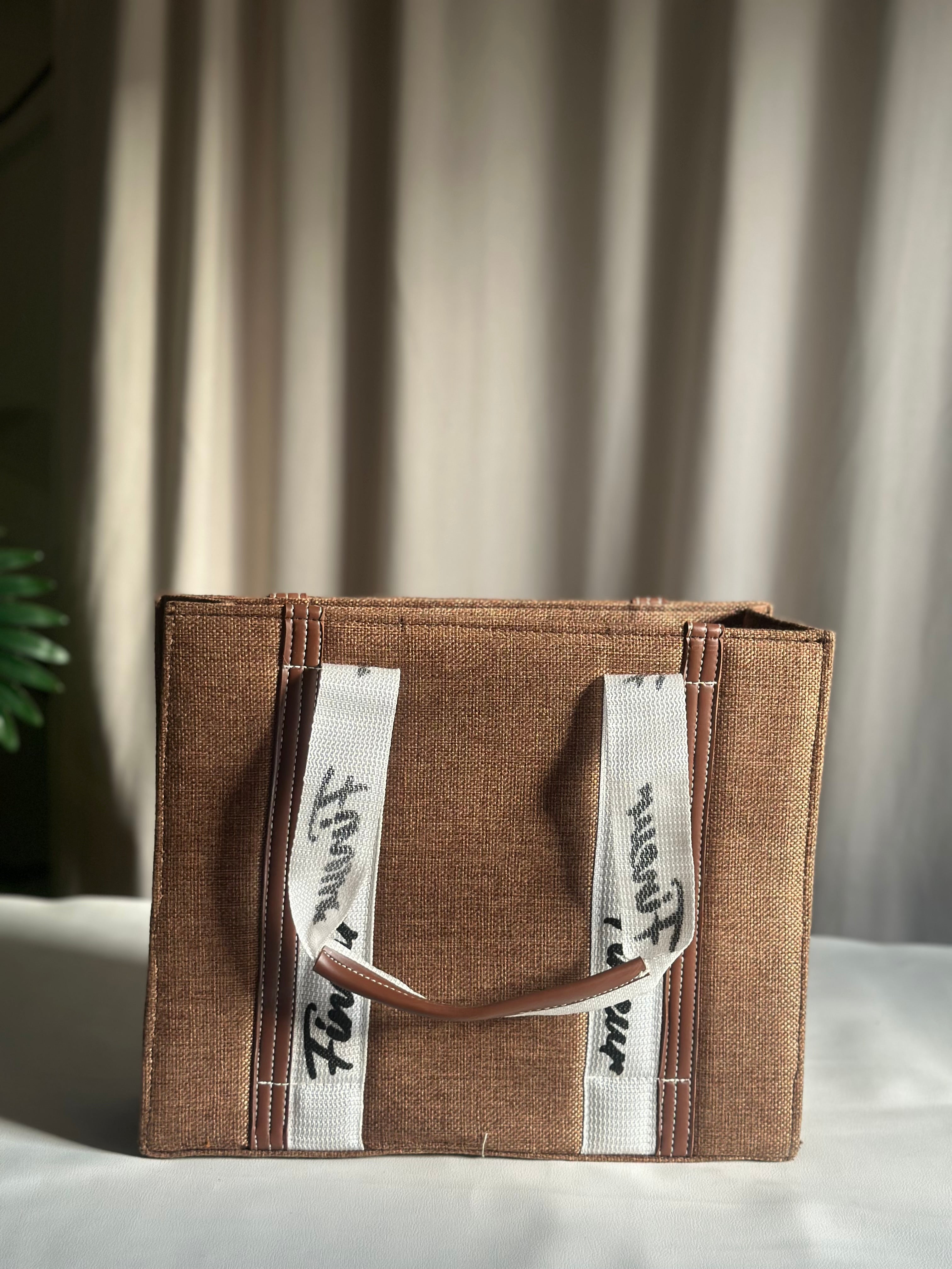 Canvas Modern Muse Tote - Light Brown