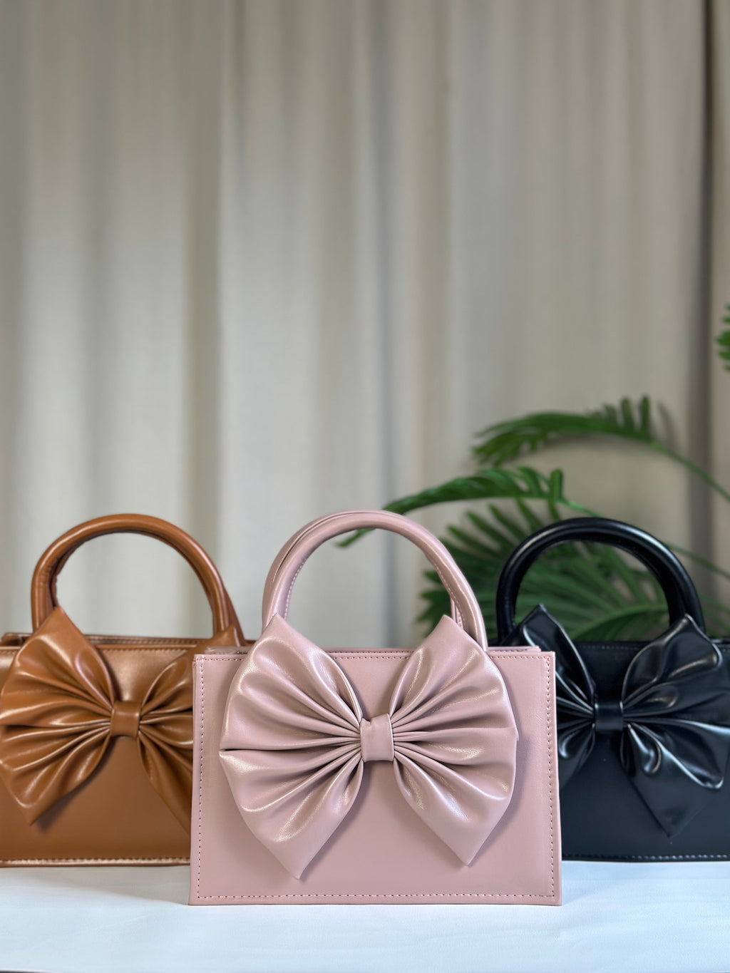 HandBag Gloss Bow - Beige