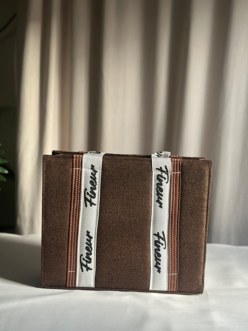 Canvas Modern Muse Tote - Dark Brown