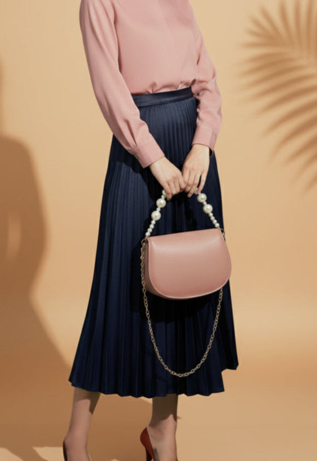 Handbag Midnight Pearl - Tea Pink