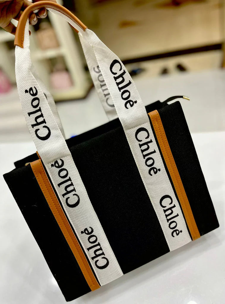 Canvas Modern Muse Tote - Black